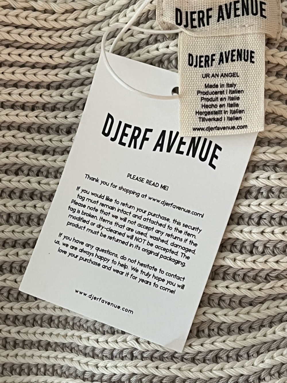 Djerf Avenue COTTON SUMMER Scarf Beige BNWT - Picture 4 of 6